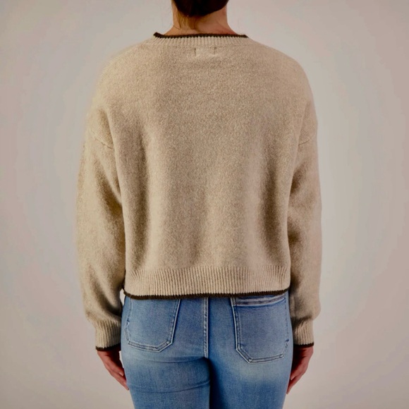 New Womens Anthropologie Western Crewneck Sweater Distinctive Horse Graphic L - Picture 3 of 9